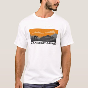 T-shirt Photographe paysager et caméra avec vision