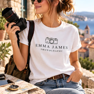 T-shirt Photographe Personnalisé Nom Personnalisé