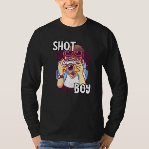 T-shirt Photographe Shot Boy Photo Camera Lens Photographi