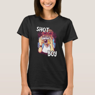 T-shirt Photographe Shot Boy Photo Camera Lens Photographi