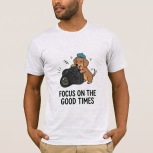 T-shirt Photographe Unique et Mignon de Chien Teckel