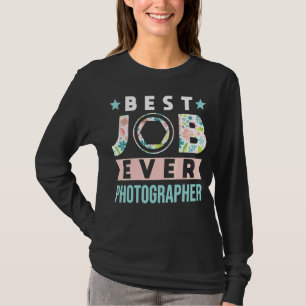 T-shirt Photographie Camera Lens Fleurs meilleur emploi Ev