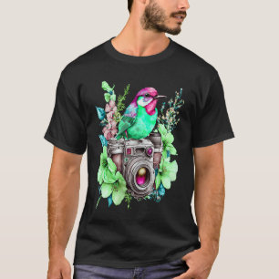 T-shirt Photographie de la nature Amour Fleurs et Oiseaux