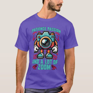 T-shirt Photographie D'Oiseau Patience Passion Et Oiseaux