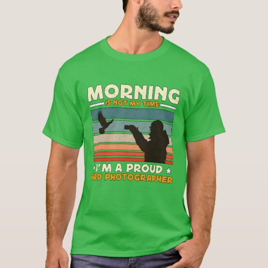 T-shirt Photographie d'oiseaux Le matin n'est pas Myime Oi (Devant)