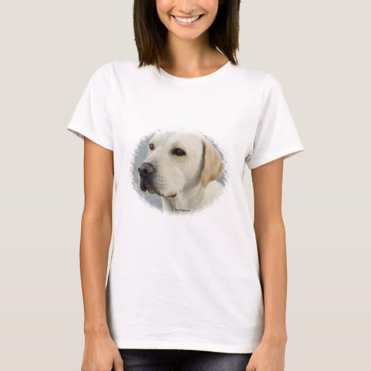 T-shirt Photographie d'or de labrador retriever (Devant)