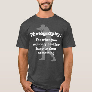 T-shirt Photographie Drôle Pour Les Photos 