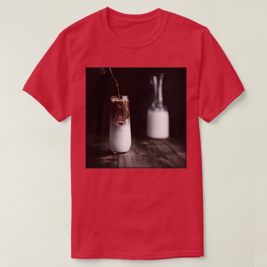 T-shirt Photographie en latte glacé (Design devant)