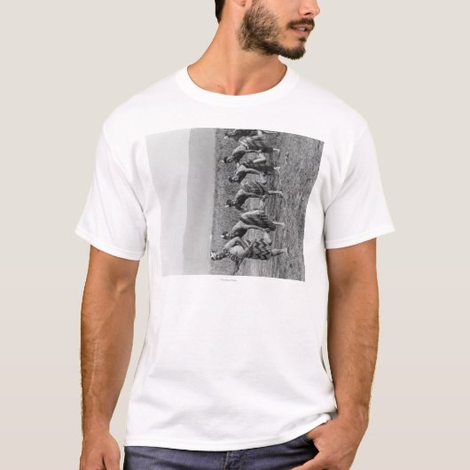T-shirt Photographie maorie de danse de guerre (Devant)