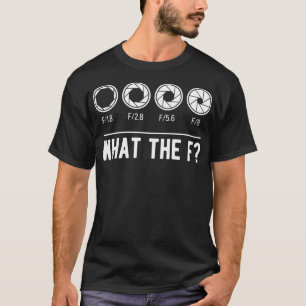 T-shirt Photographie Ouverture de la caméra Lens ce que la