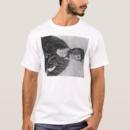 T-shirt Photographie proscrite de portrait de Jesse James (Devant)