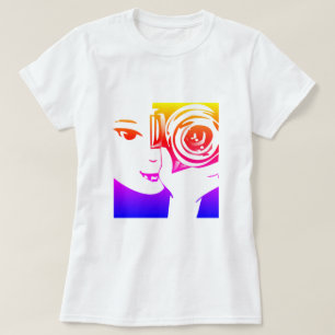 T-shirt photographique coloré