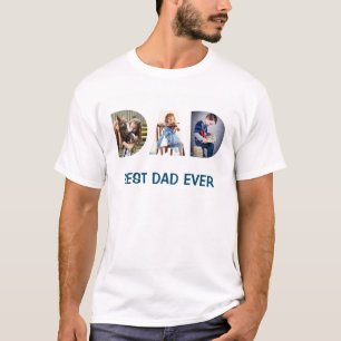 T-shirt Photos de DAD Thru Lettres Meilleur Papa Jamais te