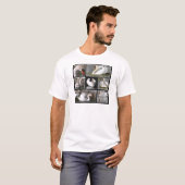 T-shirt Photos multiples mosaïque de cygnes muets (Devant entier)