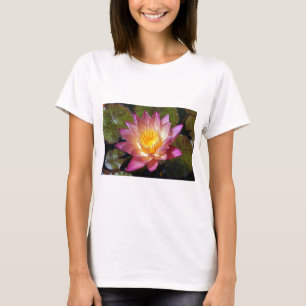 T-shirt Photos Pink Water Lily