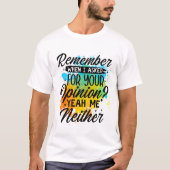 T-shirt Phrase Amusante (Devant)