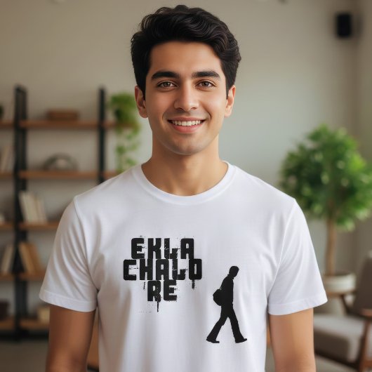 T-shirt Phrase bengali "Ekla Chalo Re"