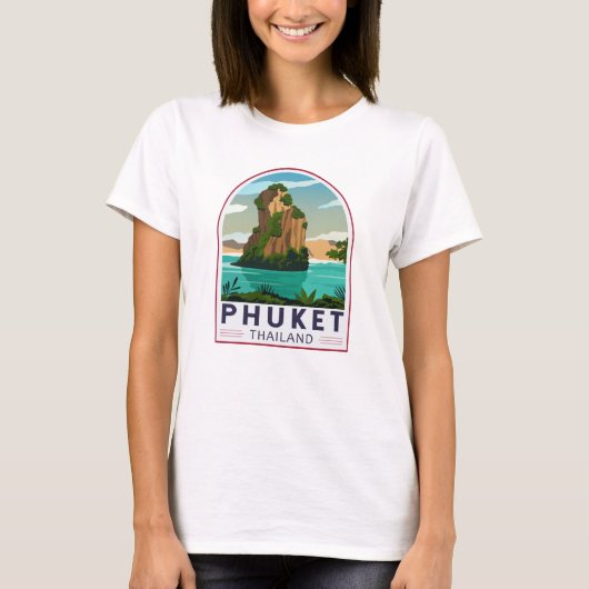 T-shirt Phuket Thailand Retro (Devant)