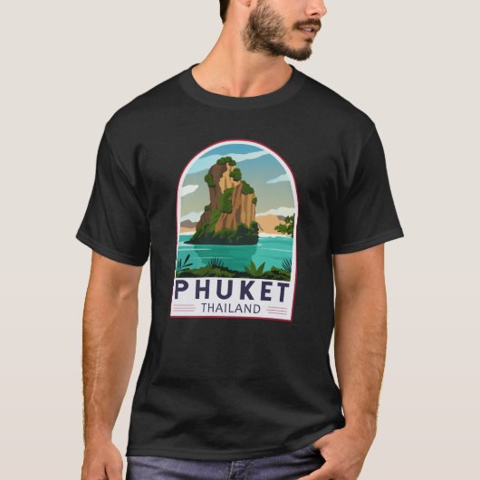 T-shirt Phuket Thailand Retro (Devant)