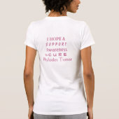 T-shirt Phyllodes Tumor Sensibilisation Ruban Angel Chemis (Dos)