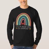 T-shirt physical education rainbow it's a good day to exer (Devant)