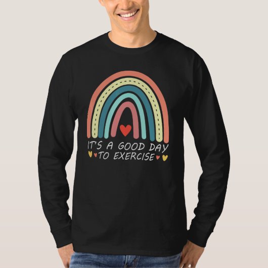 T-shirt physical education rainbow it's a good day to exer (Devant)