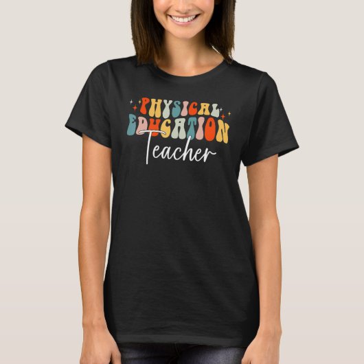 T-shirt Physical Education Teacher Fall Vibes Autumn Leave (Devant)