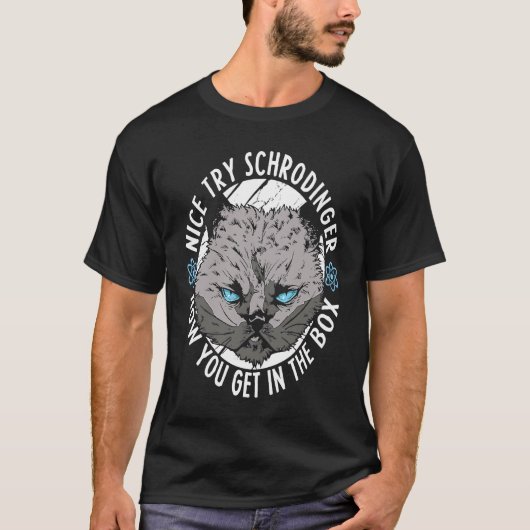 T-shirt Physicien Chat Scientifique Science Physique Quan (Devant)