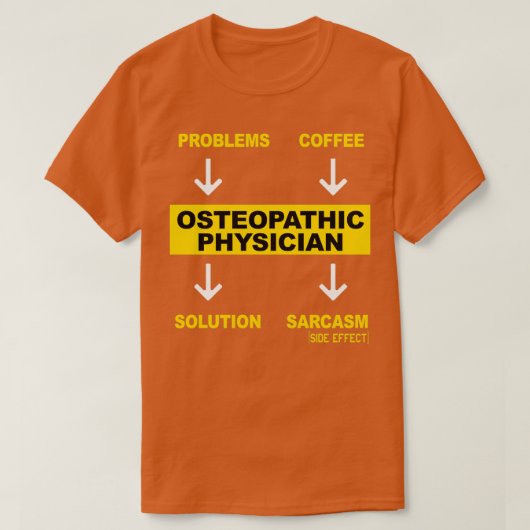 T-SHIRT PHYSICIEN OSTÉOPATHIQUE (Design devant)