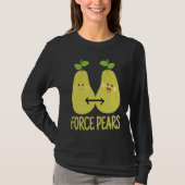 T-shirt Physics Pun Force Pears Scientists (Devant)