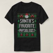 T-shirt Physiologiste favori père Noël, Funny Knitted Chri (Design devant)