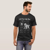 T-shirt Physique Chien Rétriateur doré Fanatique d (Devant entier)