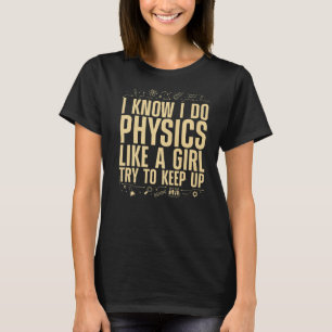 T-shirt Physique cool Pour Femmes Filles Mécanique Quantum