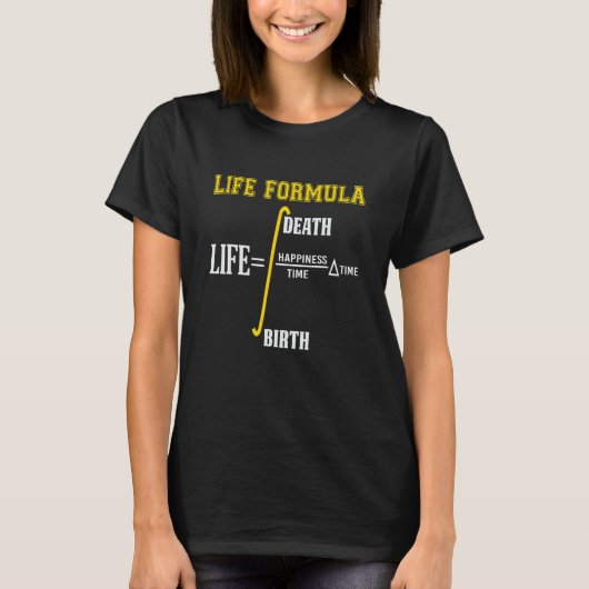 T-shirt Physique de formule de vie (Devant)