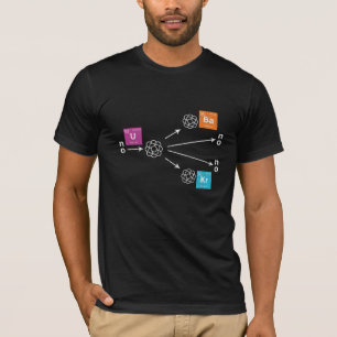 T-shirt Physique de la fission nucléaire Uranium Barium K