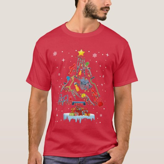 T-shirt Physique de Noël PTherapiste garçon de Noël (Devant)