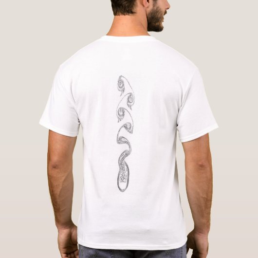 T-shirt Physique d'écoulement incompressible [vraie (Dos)