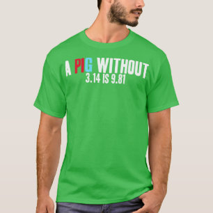 T-shirt Physique des maths Un PIG sans 314 est