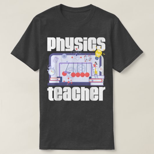 T-shirt Physique Enseignant Mécanique quantique Physique P (Design devant)