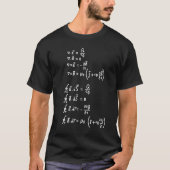 T-shirt Physique Math Formule Étudiants Enseignant Invitat (Devant)