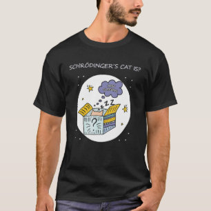 T-shirt Physique Quantique Étudiant Nerd Mort Vivant Schrö