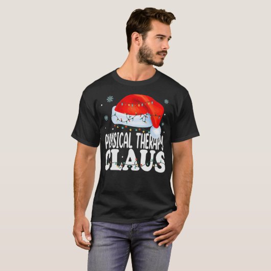 T-shirt Physique Thérapie Claus Noël Funny Matching Co (Devant entier)