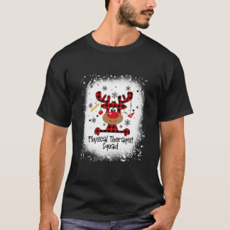 T-shirt Physothérapie Bleached Squad Reindeer Funny C