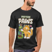 T-shirt Phyton Paws Drôle Chat Serpent Python Programmatio (Devant)