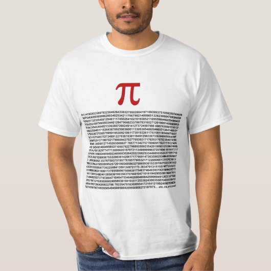 T-shirt Pi = 3,141592653589 etc. etc… quoi que ! (Devant)