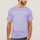 T-shirt pi= 3,14159 Chiffres de jour en mathématiques de l (Devant)