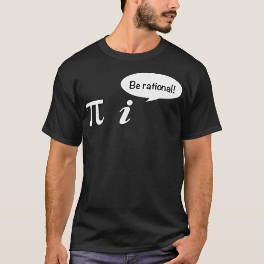 T-shirt Pi Be Rational Math Enseignant École Bibi an (Devant)