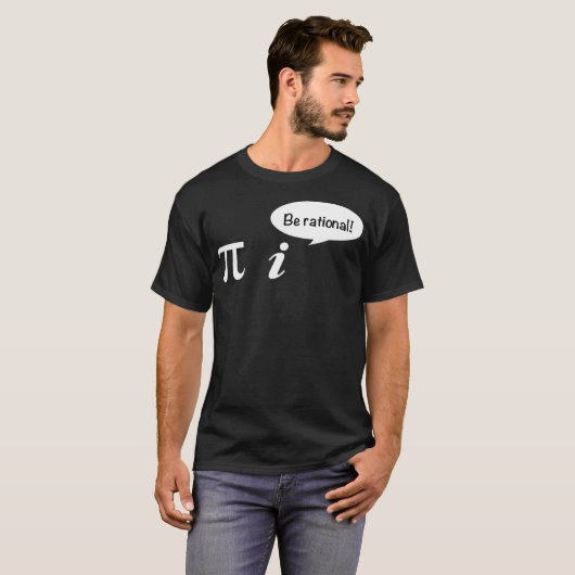 T-shirt Pi Be Rational Math Enseignant École Bibi an (Devant entier)