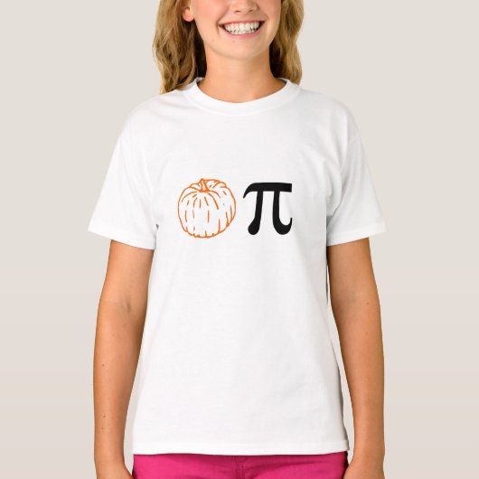 T-shirt pi citrouille (Devant)