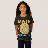 T-Shirt Pi day 3.14 Math Is A Piece Of Pizza (Devant entier)